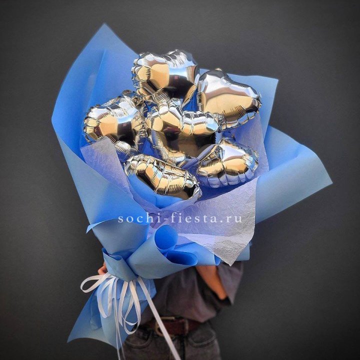 Букет из шаров сердец  №2 в Сургуте