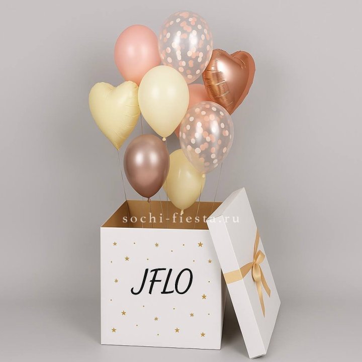 Коробка-сюрприз с шарами №2 в Сургуте