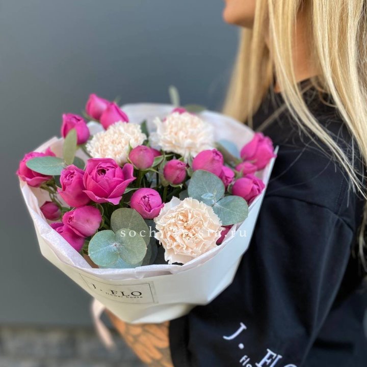 Букет с мисти бабблс №2 в Сургуте