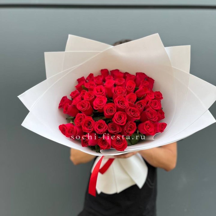 51  красная роза в Сургуте