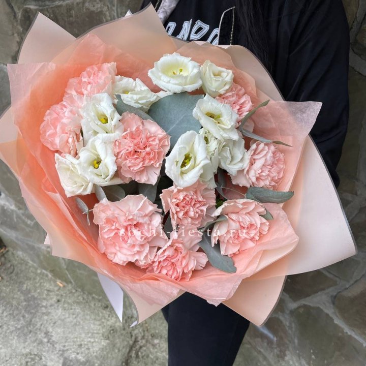  Букет диантусов "Пич" в Сургуте