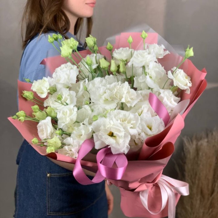 Букет эустом "Пудра" в Сургуте