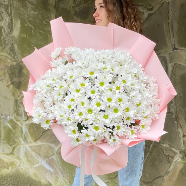  Букет хризантем "Крем" в Сургуте