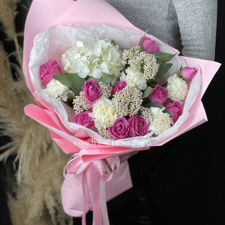 Букет с мисти бабблс №1 в Сургуте