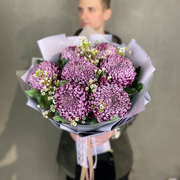 Букет хризантем "Палермо" в Сургуте