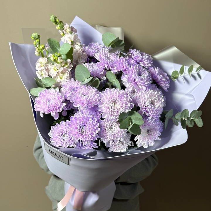 Дуо хризантема и маттиола в Сургуте