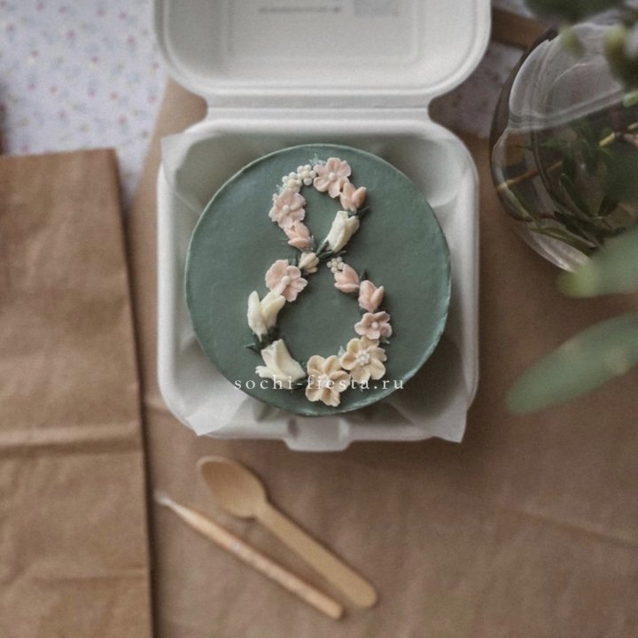 Бенто-торт "8 марта" green  в Сургуте