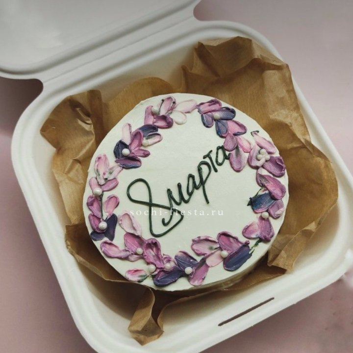 Бенто-торт "8 марта цветы"  в Сургуте