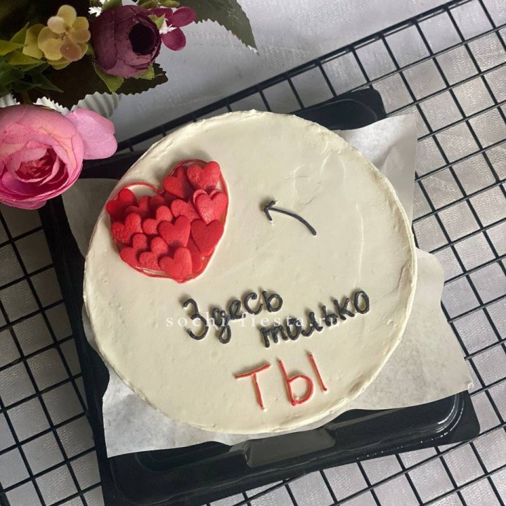 Бенто-торт "В моем сердце только ты"  в Сургуте