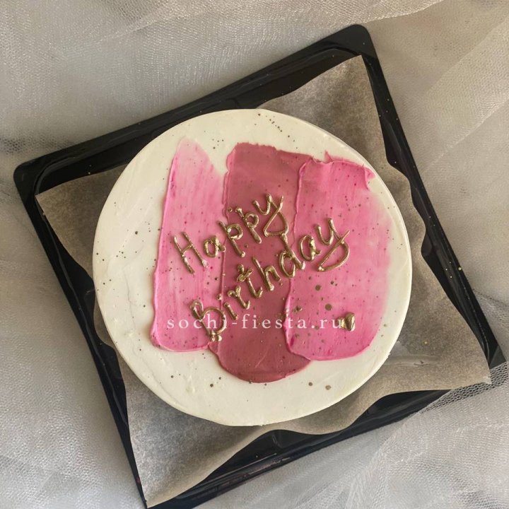Бенто-торт "С днём рождения" пастель в Сургуте