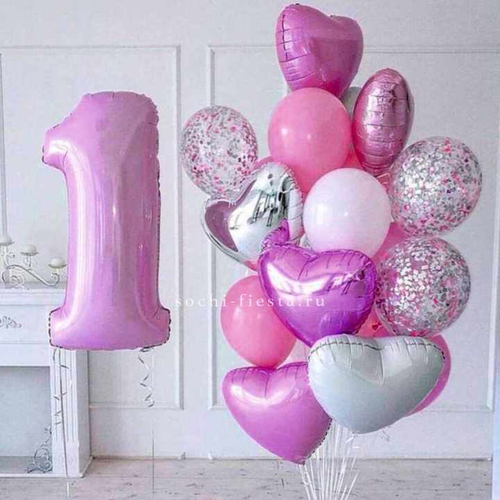 Набор шаров "С днем рождения" в Сургуте