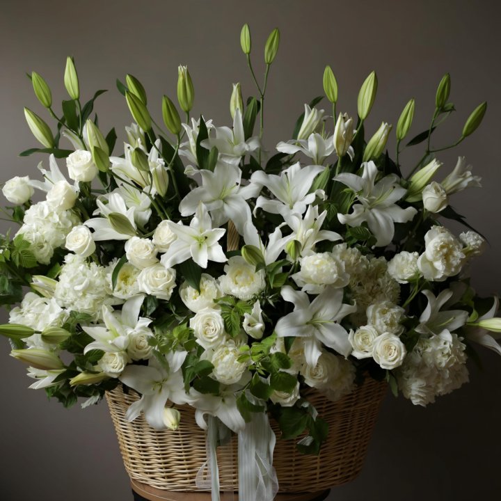 Цветочная корзина макси №3 в Сургуте