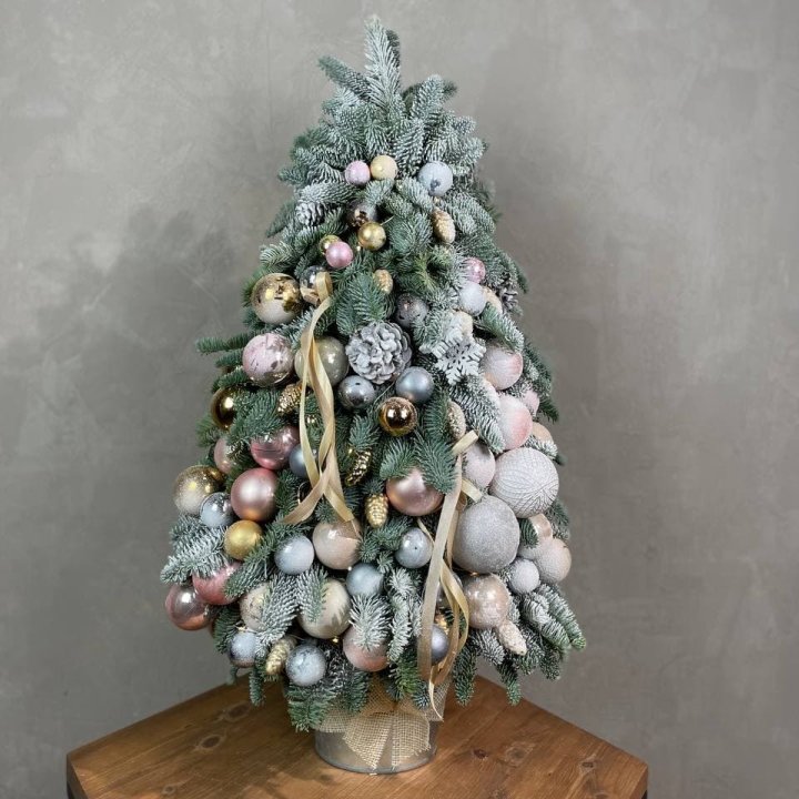 Новогодняя ёлка из веток датского нобилиса в Сургуте