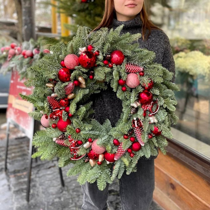 Рождественский венок  в Сургуте