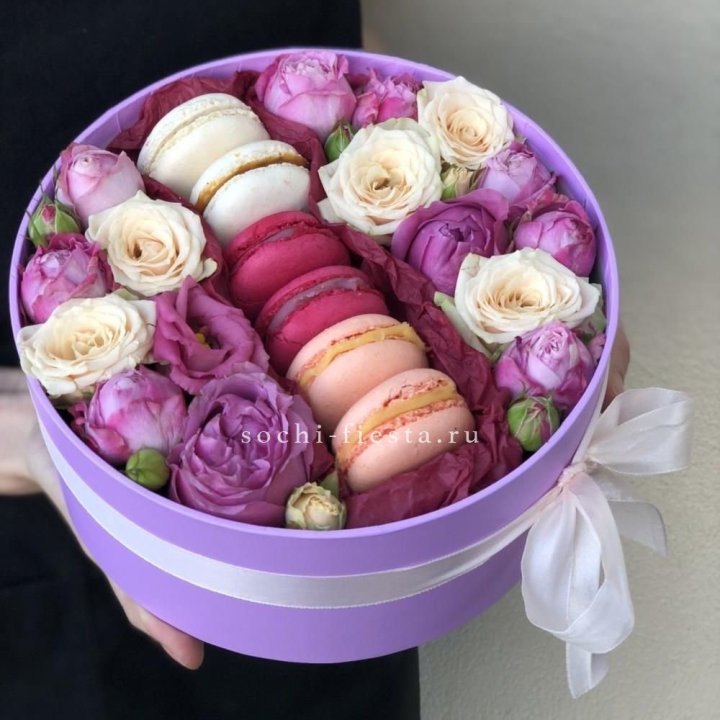 Цветочный бокс "Лаванди" в Сургуте