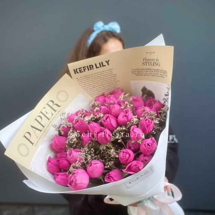 Пионовидные розы баблс №3 в Сургуте