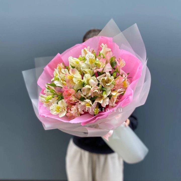 букет альстромерий "Черри" в Сургуте