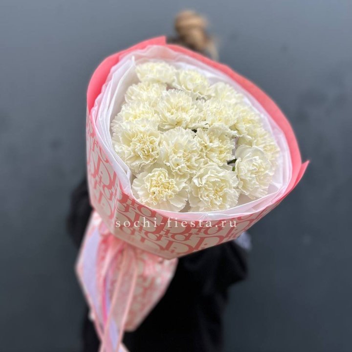 Белые диантусы №2 в Сургуте