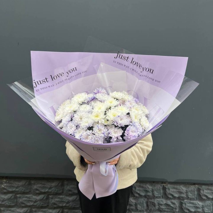 9 воздушных хризантем в Сургуте