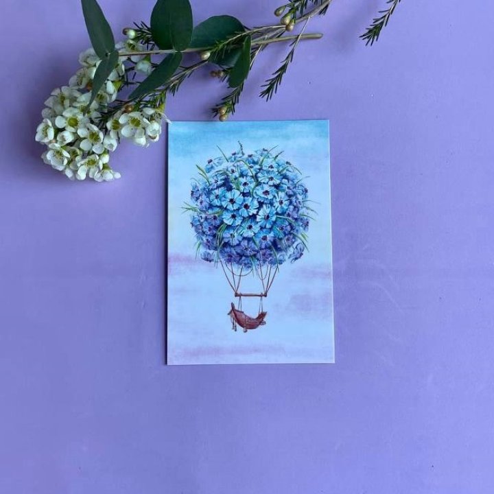 Открытка к букету "Флоростат" в Сургуте