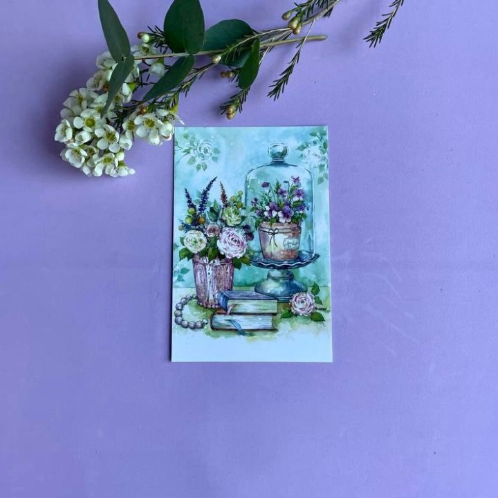 Открытка к букету "Книги" в Сургуте