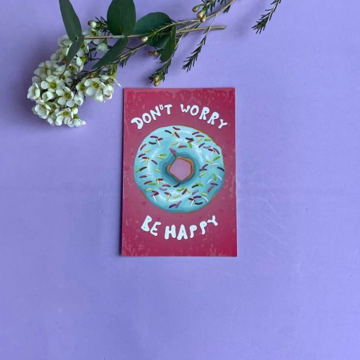 Открытка к букету "Не волнуйся..." в Сургуте