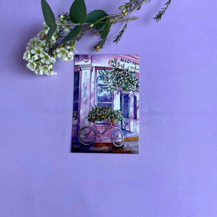 Открытка к букету "Розовый" в Сургуте