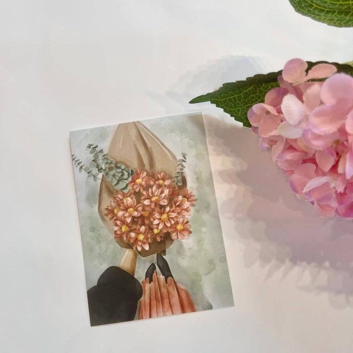 Открытка к букету "Букет" в Сургуте