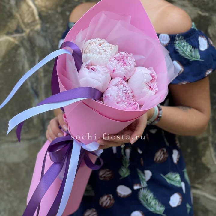 Букет пионов "НАЙ" в Сургуте