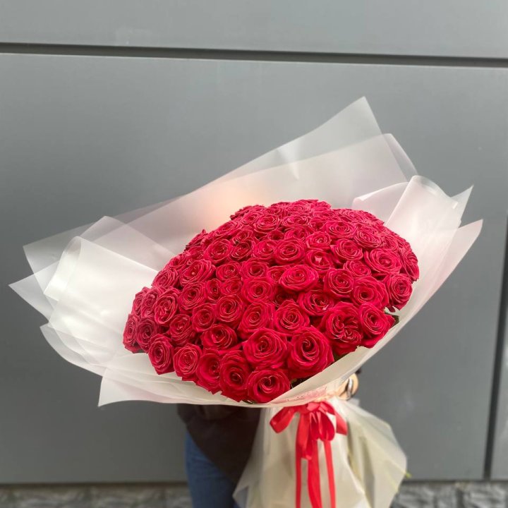101 высокая роза в Сургуте