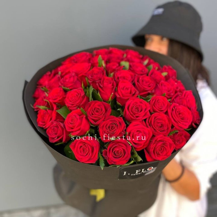 51 роза "Блек" в Сургуте