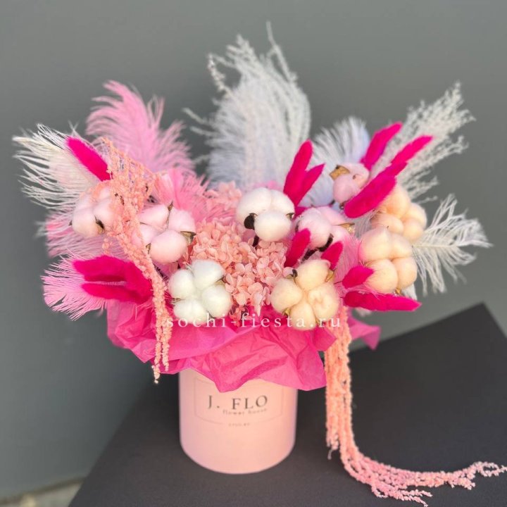 Авторский бокс с сухоцветами №1 в Сургуте