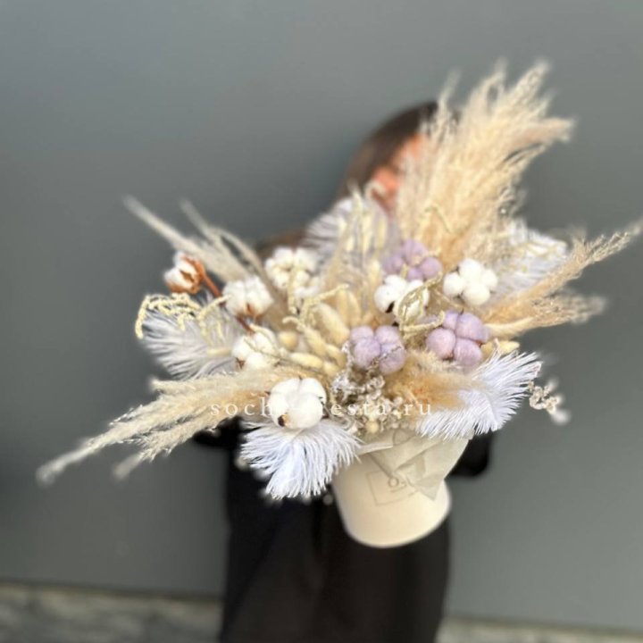 Авторский бокс с сухоцветами №3 в Сургуте