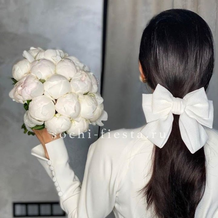 Свадебный букет пионов в Сургуте