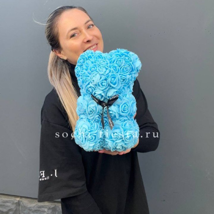 Игрушка медведь голубая в Сургуте