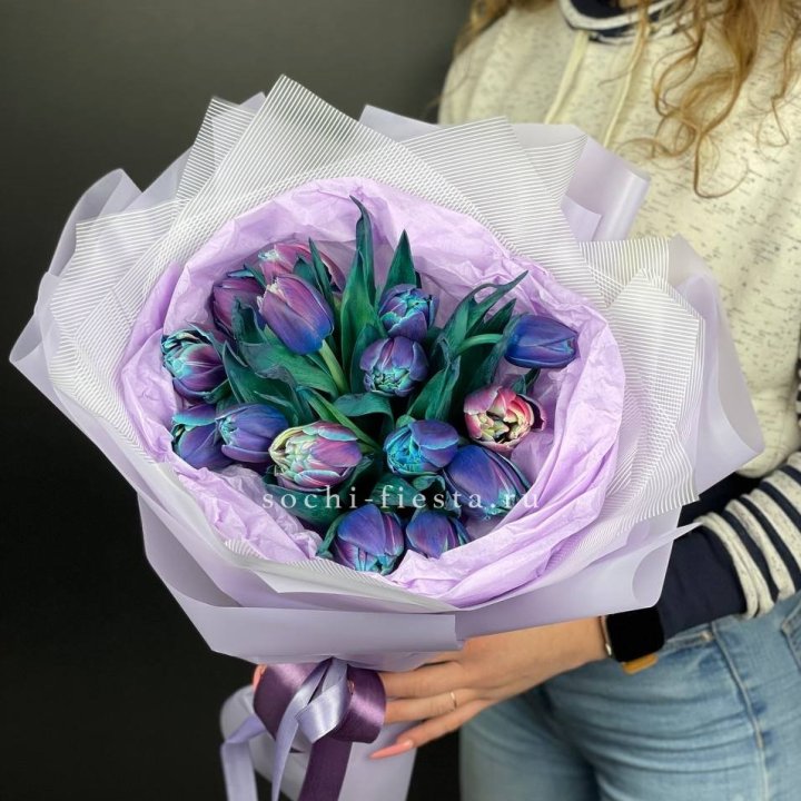 Букет тюльпанов "Пандора" в Сургуте