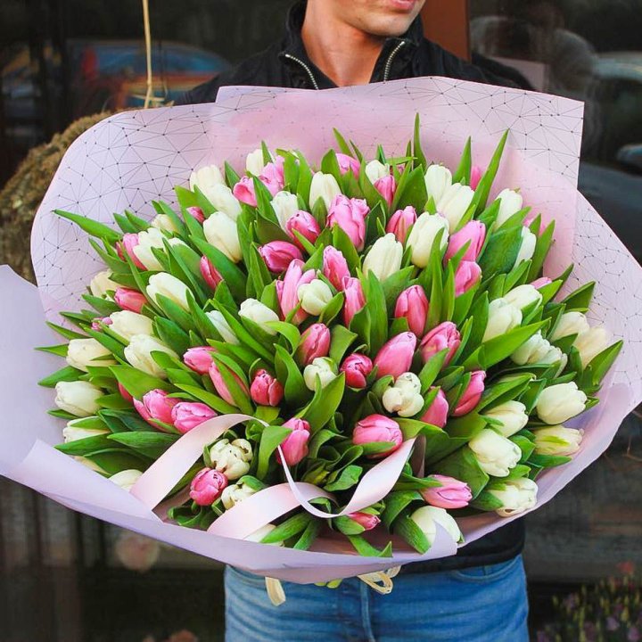 101 тюльпан микс в Сургуте