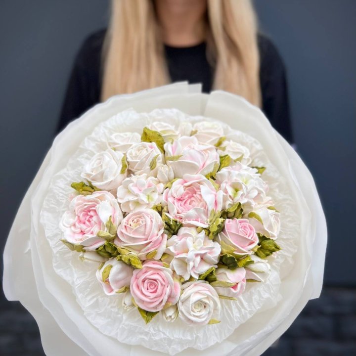 Сладкий букет из ЗЕФИРА нежный в Сургуте